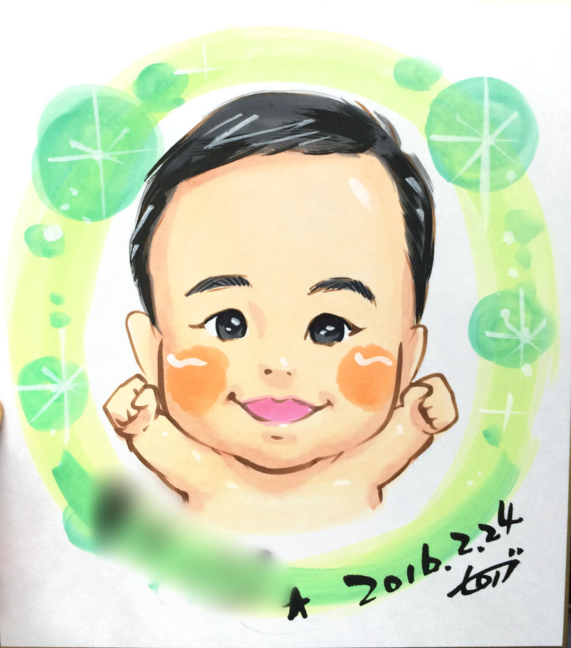 第47回 赤ちゃんを描くのは難しい 可愛く描くコツ 似顔絵通販ヒロノブニガオエヤ